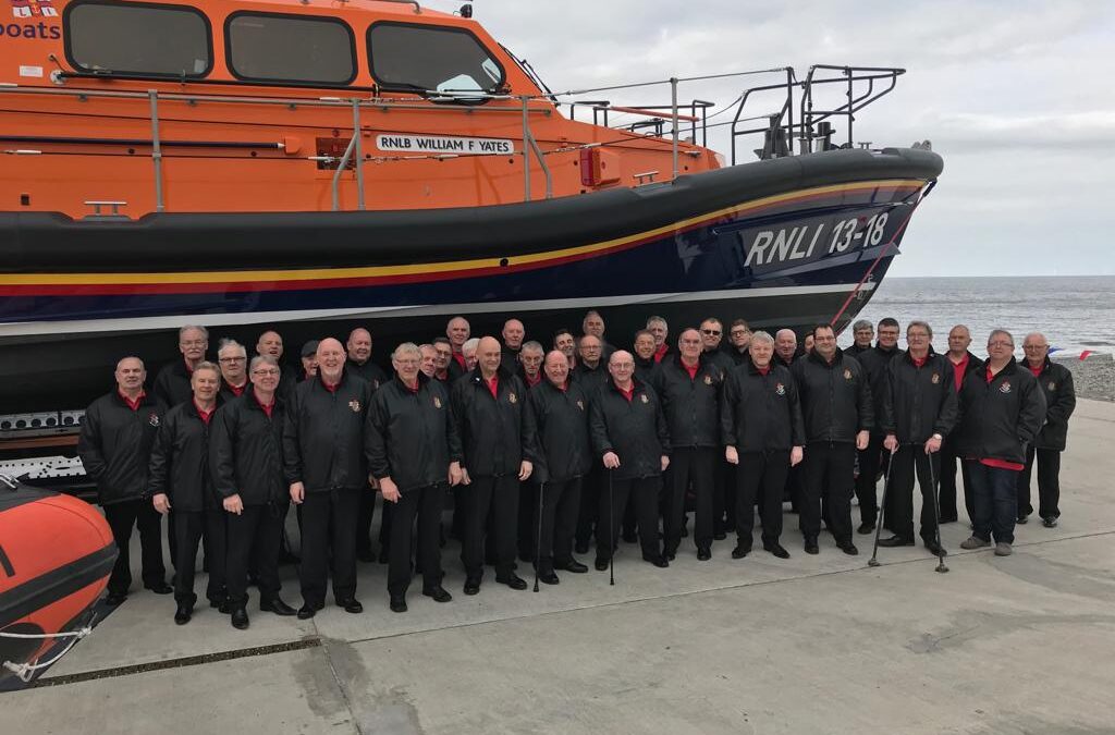 The Choir at RNLI Llandudno to record for the BBC