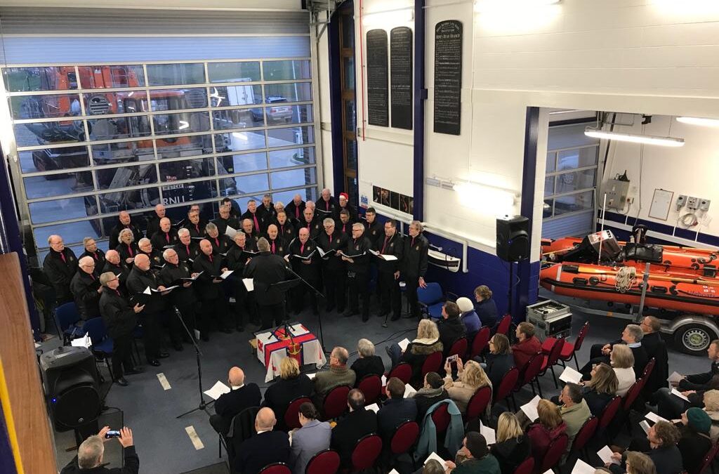 Carol Service at the Boathouse of Llandudno RNLI December 2019
